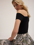 T-shirt with asymmetric neckline image number 3