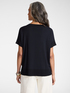 Short-sleeved viscose blend top image number 1