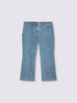 Kick flare jeans with faded rhinestone effect image number 5