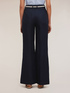 Wide leg linen blend trousers image number 1