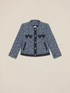 Tweed jacket with denim details image number 3
