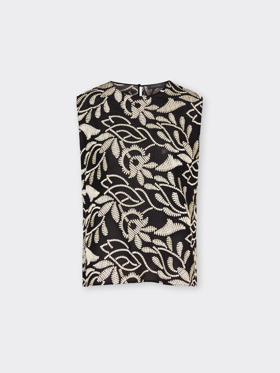 Embroidered top