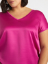 T-Shirt aus Satin und Jersey image number 2