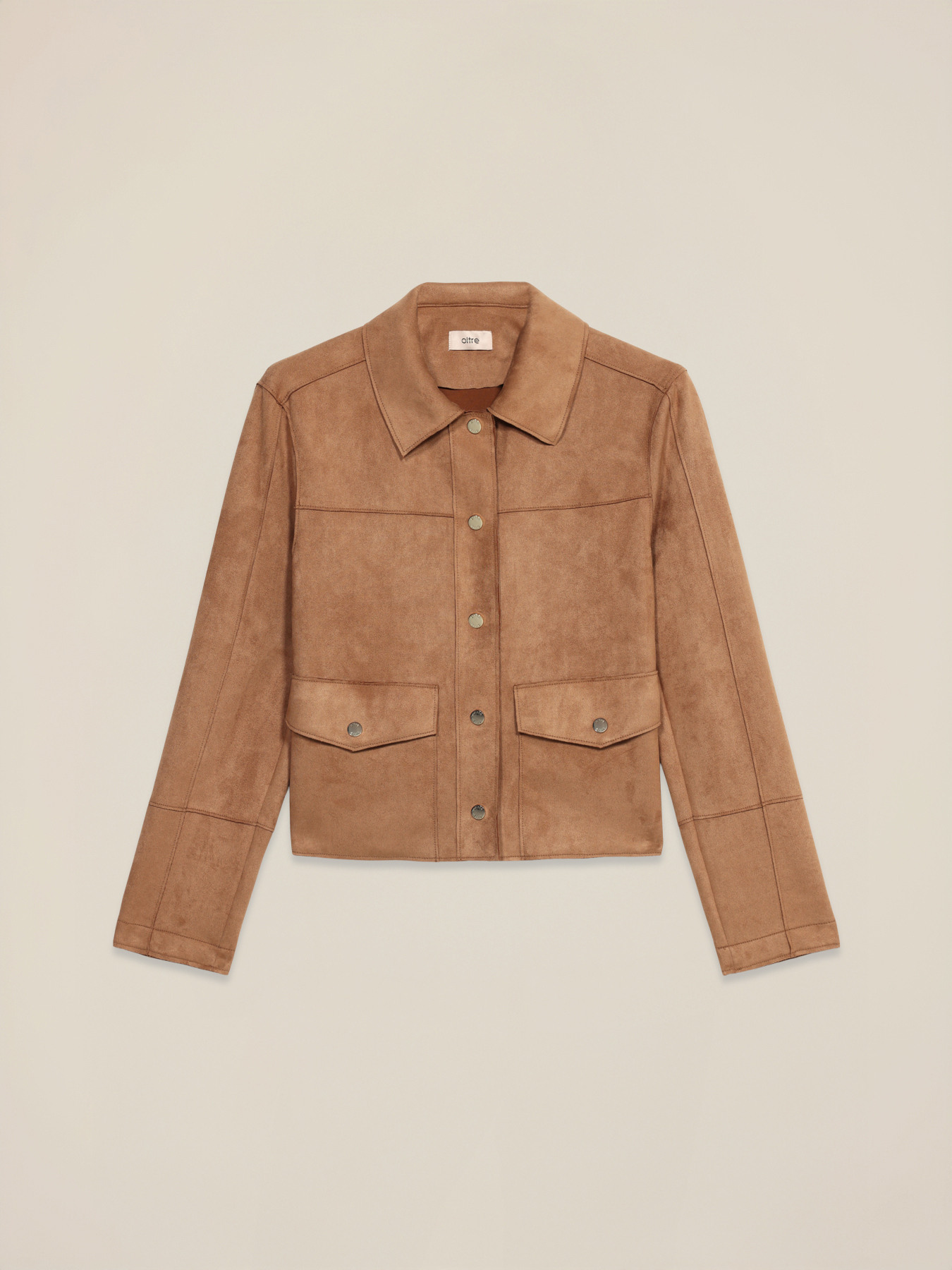 Giacca corta in tessuto morbido image number 4