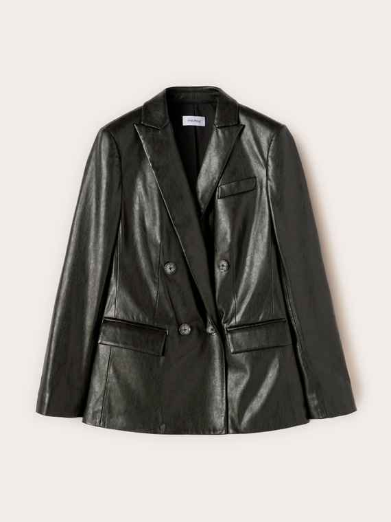 Double-breasted blazer jacket with lapels