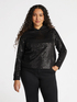 Diagonal gestreiftes Pailletten-Sweatshirt image number 2