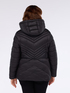 Gesteppte Daunenjacke mit Chevron-Muster und Kapuze image number 1