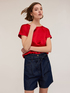 Dual fabric T-shirt image number 2