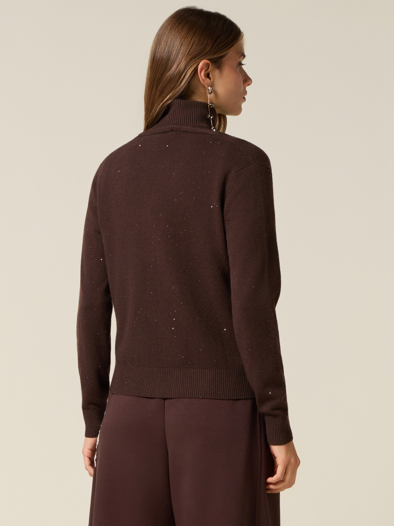 Cardigan with micro sequins image number 1