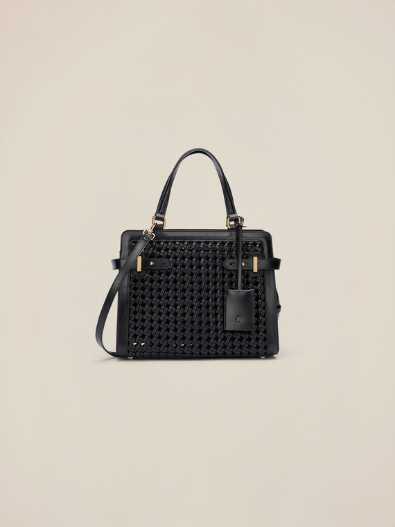 Large trunk bag with woven design