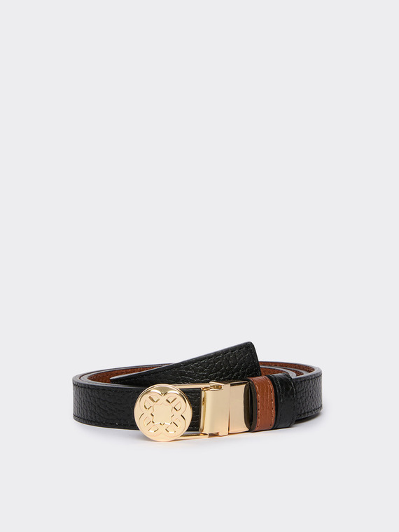 Ceinture Monogram r&eacute;versible en cuir