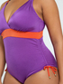 Einteiliger Badeanzug in Colorblocking image number 4