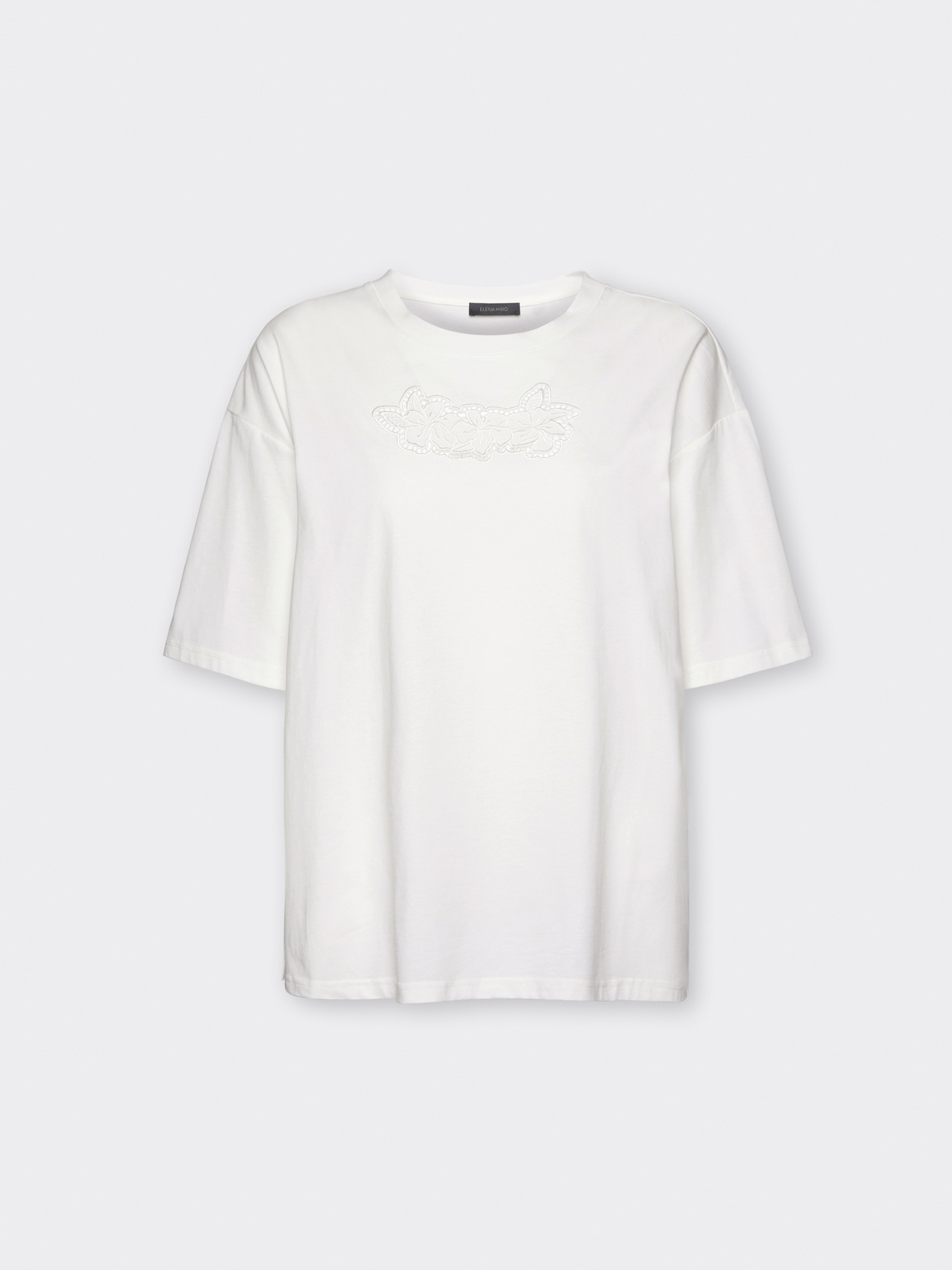T-Shirt aus Baumwolle mit Stickerei image number 4