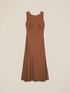 Fluid long dress with draping image number 3