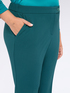 Pantaloni kick flare in tessuto stretch image number 4