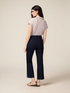 Pantaloni regular in denim con micro cristalli image number 1
