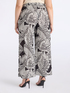 Bedruckte Hose mit weitem Bein image number 1