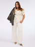 Cotton jersey T-shirt with animal print sequins image number 2