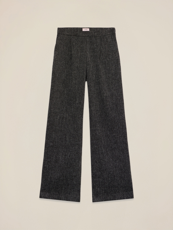Pantaloni palazzo misto viscosa