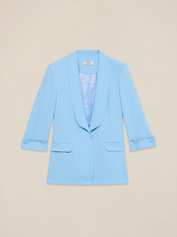 Blazer with three-quarter sleeves