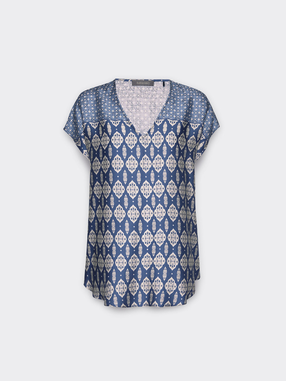 Bluse mit Ethno-Druck