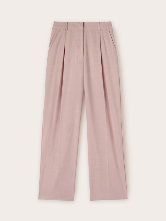 Pantaloni palazzo con pieghe
