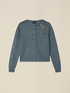 Cardigan misto viscosa con cristalli image number 3