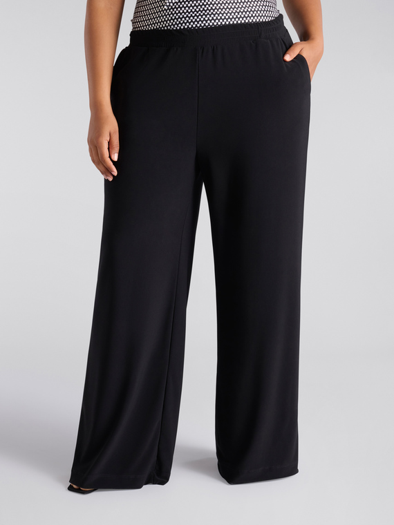 Jersey-Hose mit weitem Bein