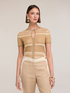 Striped lurex blend sweater image number 0
