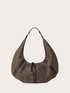 Woven hobo crossbody bag with tassels image number 1
