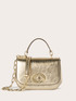 Petit sac en tissu lamé or image number 1