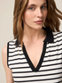 Top polo a righe image number 2