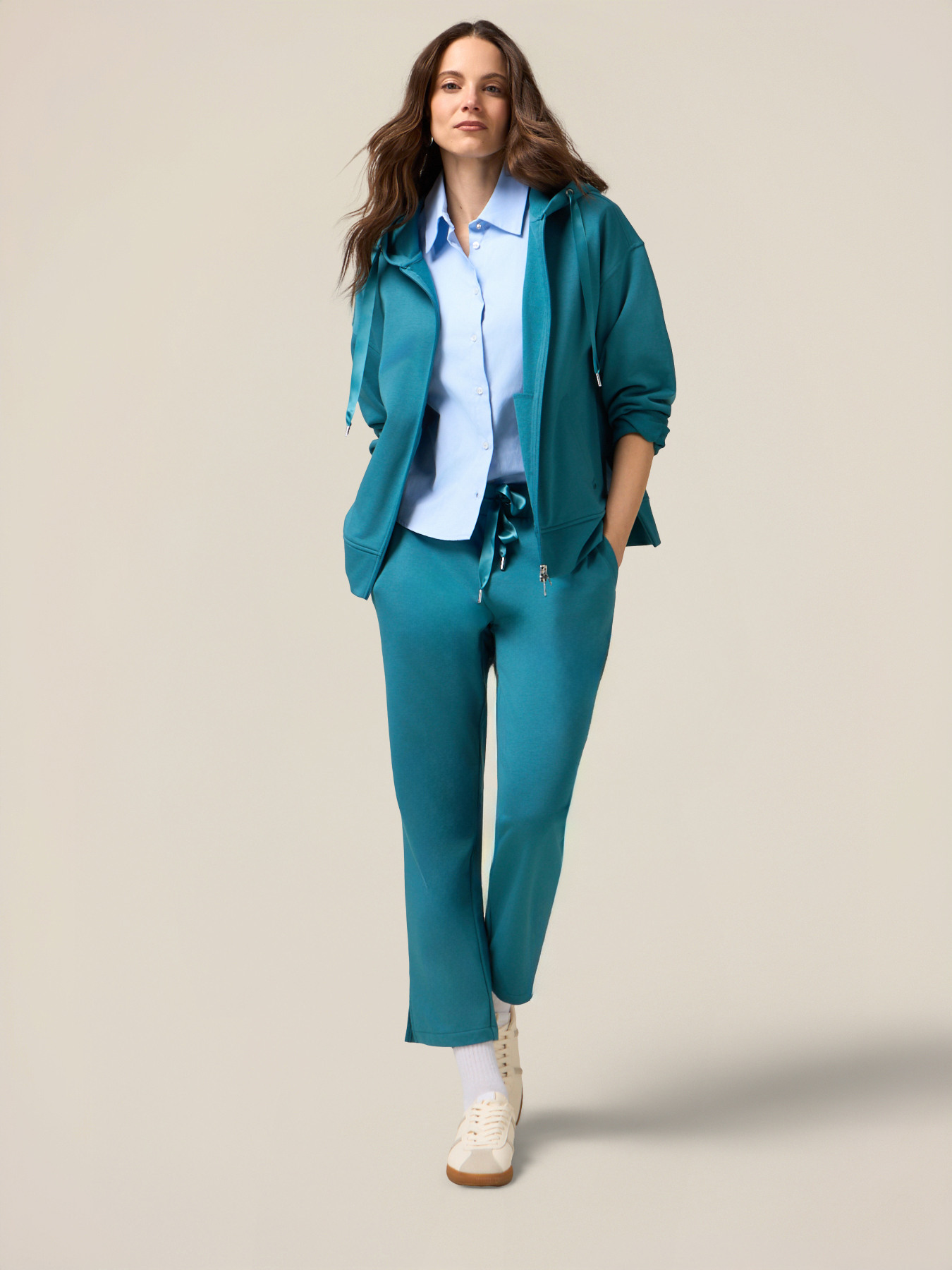 Cotton blend joggers image number 0