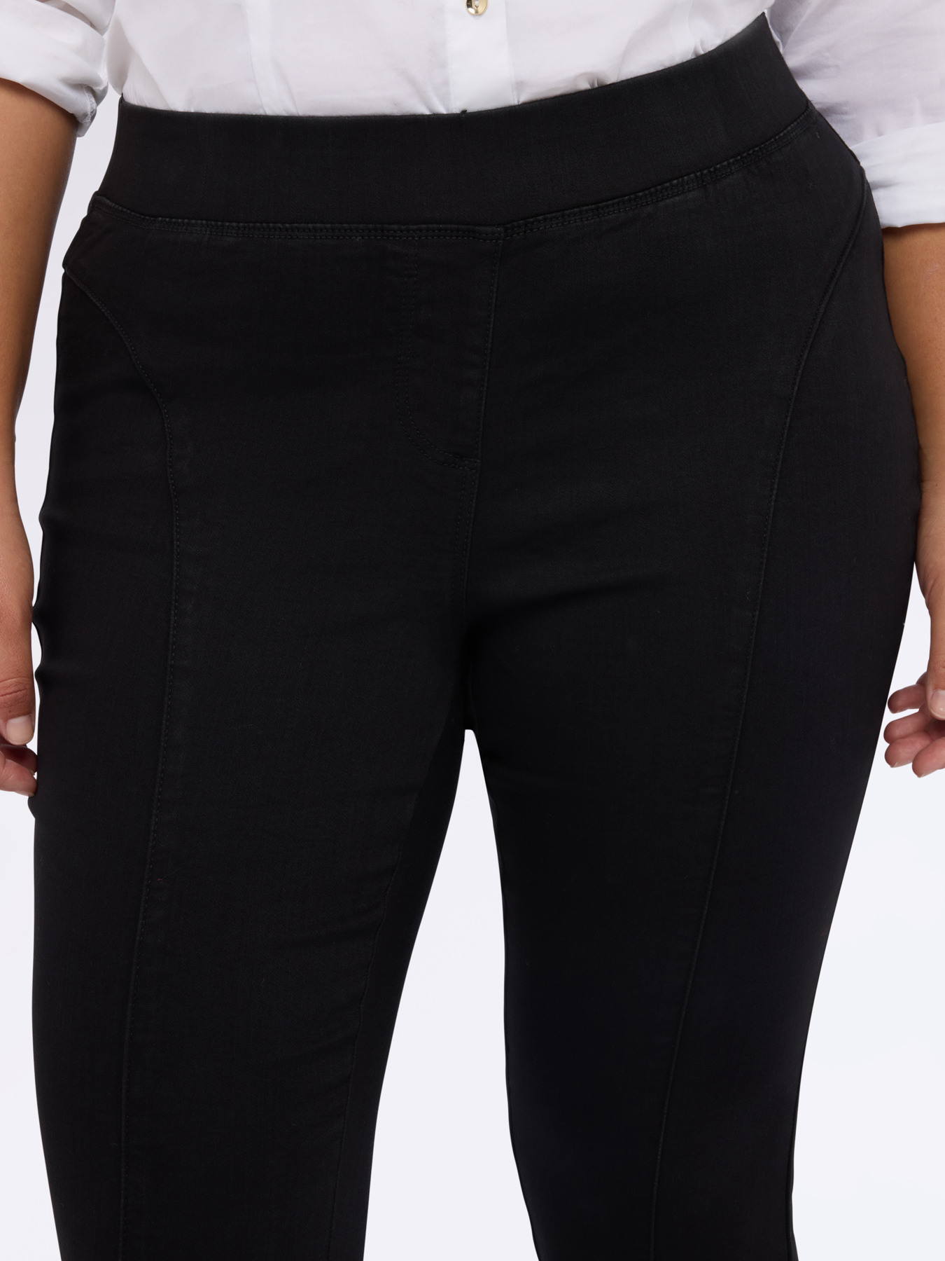 Jeggings de denim mezcla de algod&oacute;n image number 2