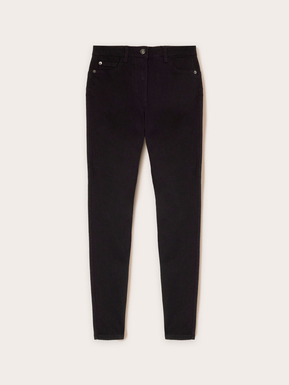 Jean skinny noir délavé