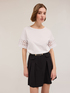 T-shirt with crochet effect sleeves image number 3