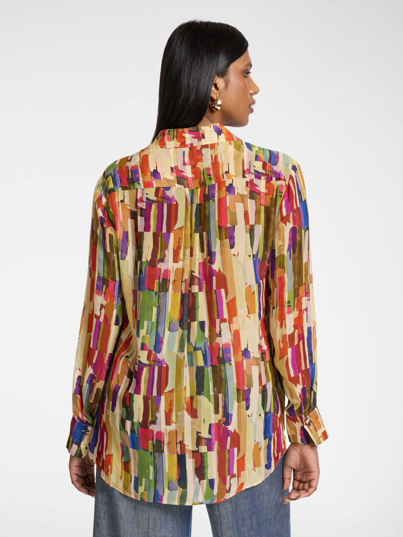 Camicia in viscosa stampata image number 1