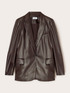 Einreihiger Blazer aus beschichtetem Stoff image number 4