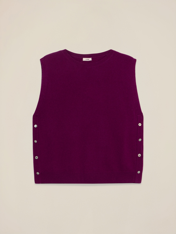 Gilet in lana e cashmere