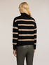 Striped turtleneck sweater image number 1