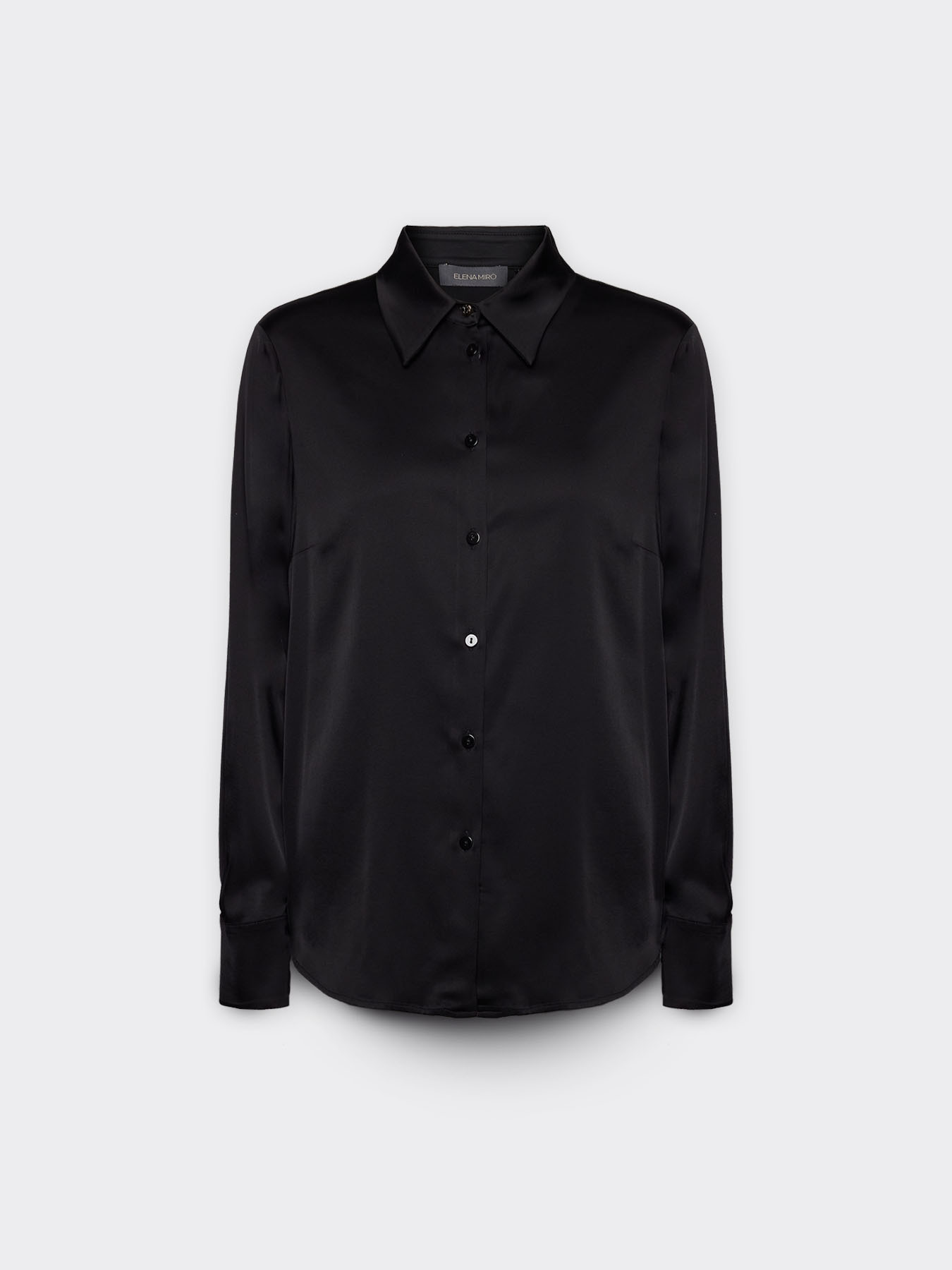 Camicia in raso stretch image number 4