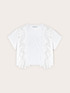 Tricou cu inserții din dantelă image number 4