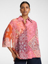 Camicia organza lyocell stampata image number 2