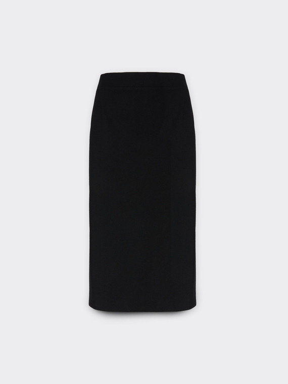 Straight skirt in Milano stitch
