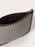 Flat clutch with two-tone weave image number 4