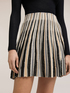 Fustă plisată din tricot lurex image number 3