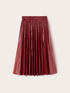 Rochie midi plisată din țesătură acoperită image number 4