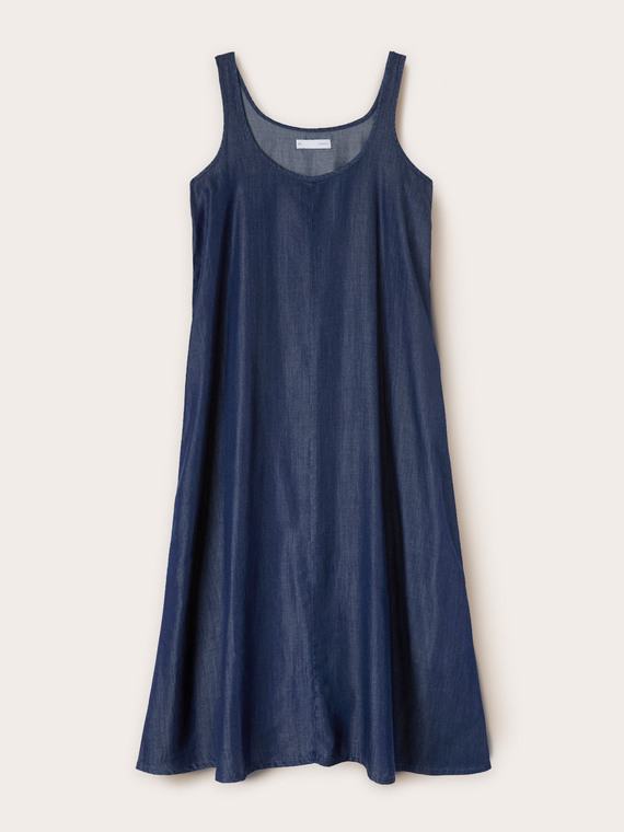 Vestito lungo in TENCEL&trade;
