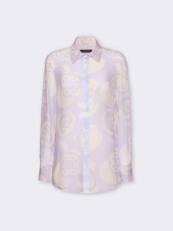 Camicia in viscosa stampata