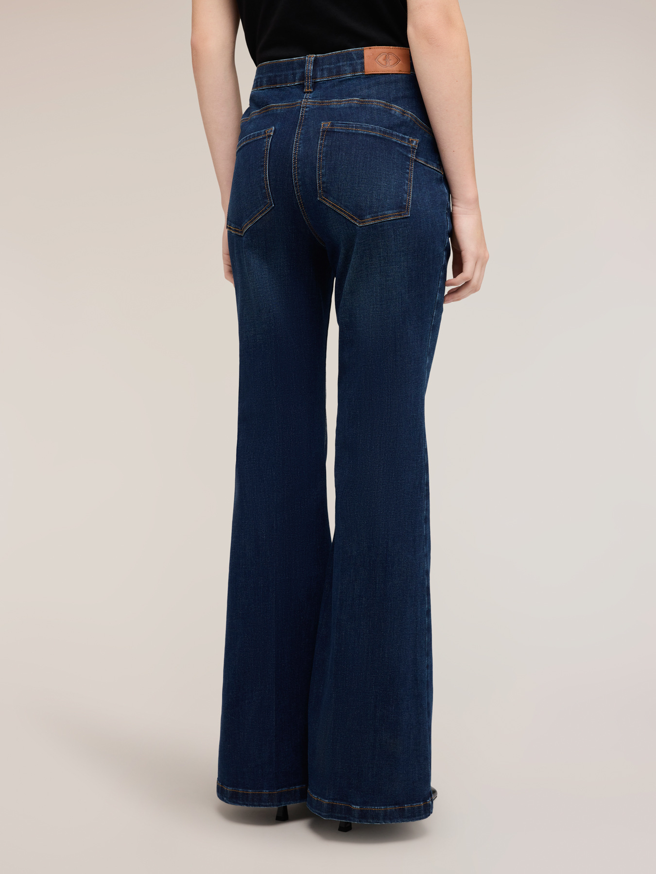 Flare denim jeans image number 1